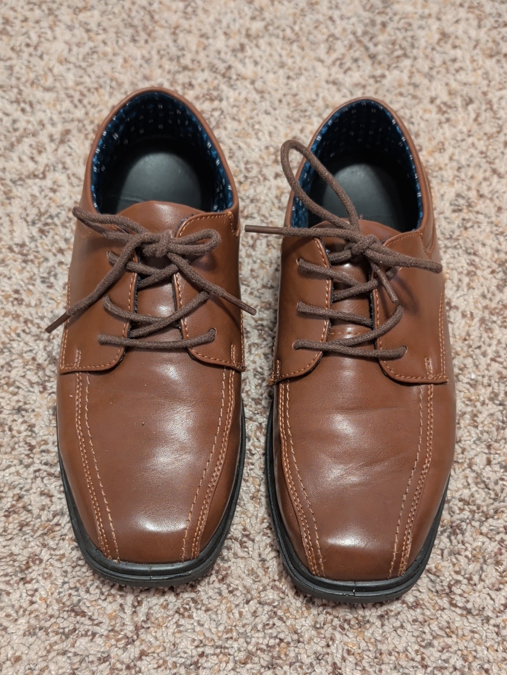 Boy's Brown Derby Shoes — Classic Everyday Dress Shoe